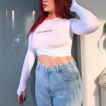 Load image into Gallery viewer, Ok Angel Crop Top (White)
