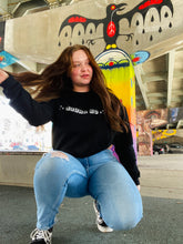 Load image into Gallery viewer, Black Ok Angel Crewneck
