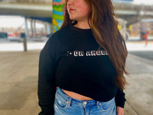 Load image into Gallery viewer, Black Ok Angel Crewneck
